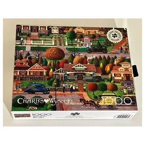 Charles Wysocki 1000 Piece Puzzle • Labor Day in Bungalowville • Buffalo Games